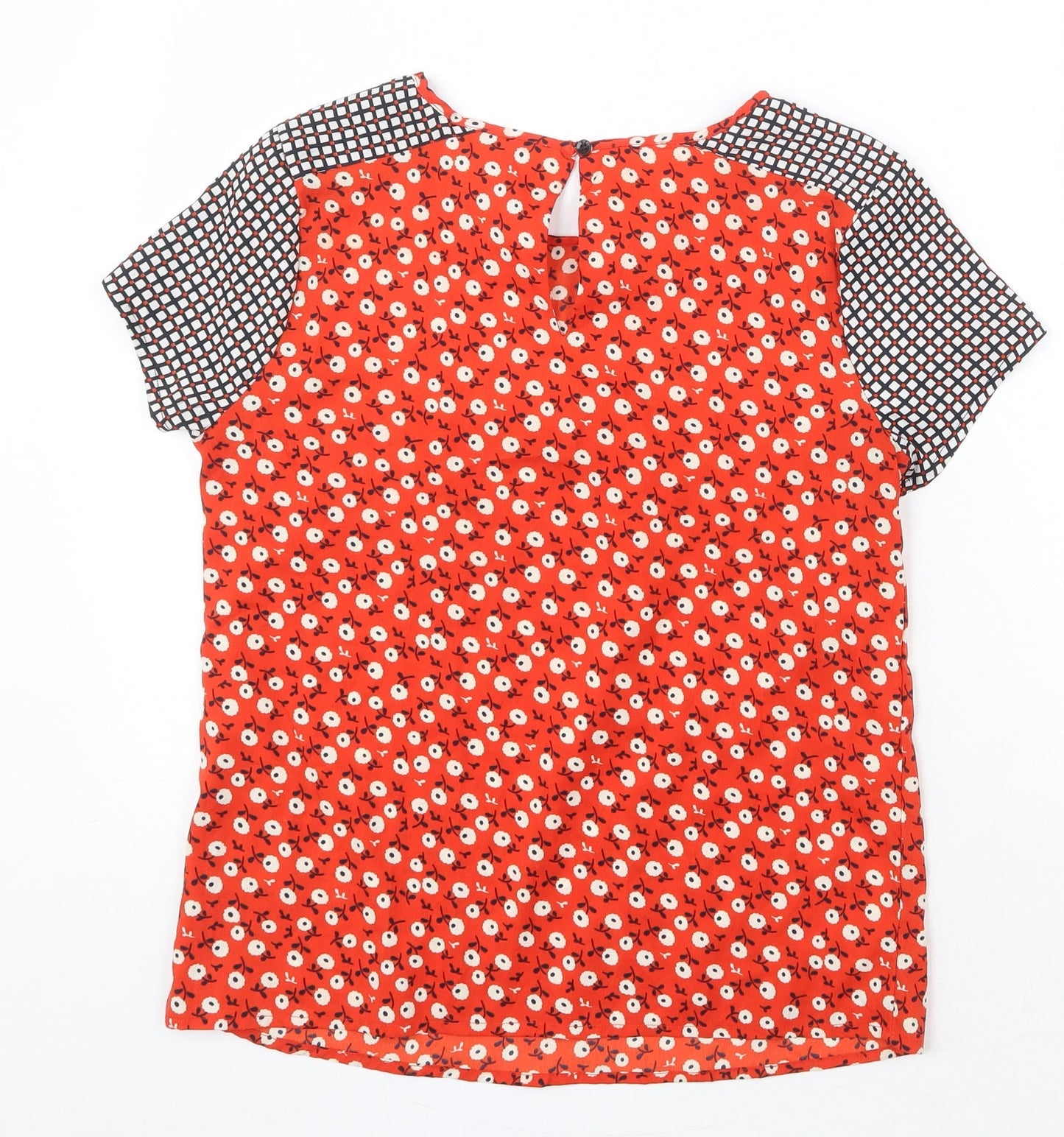 Womens UK Size 10 Red Herring Red Basic Blouse