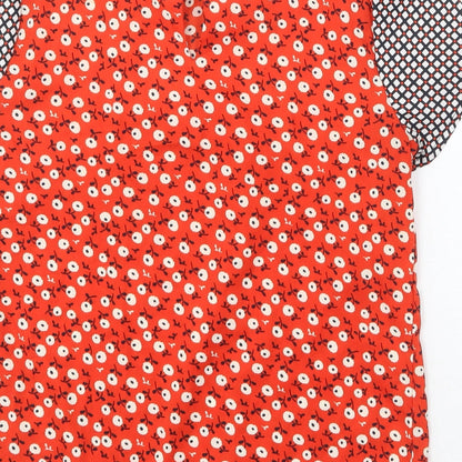 Womens UK Size 10 Red Herring Red Basic Blouse