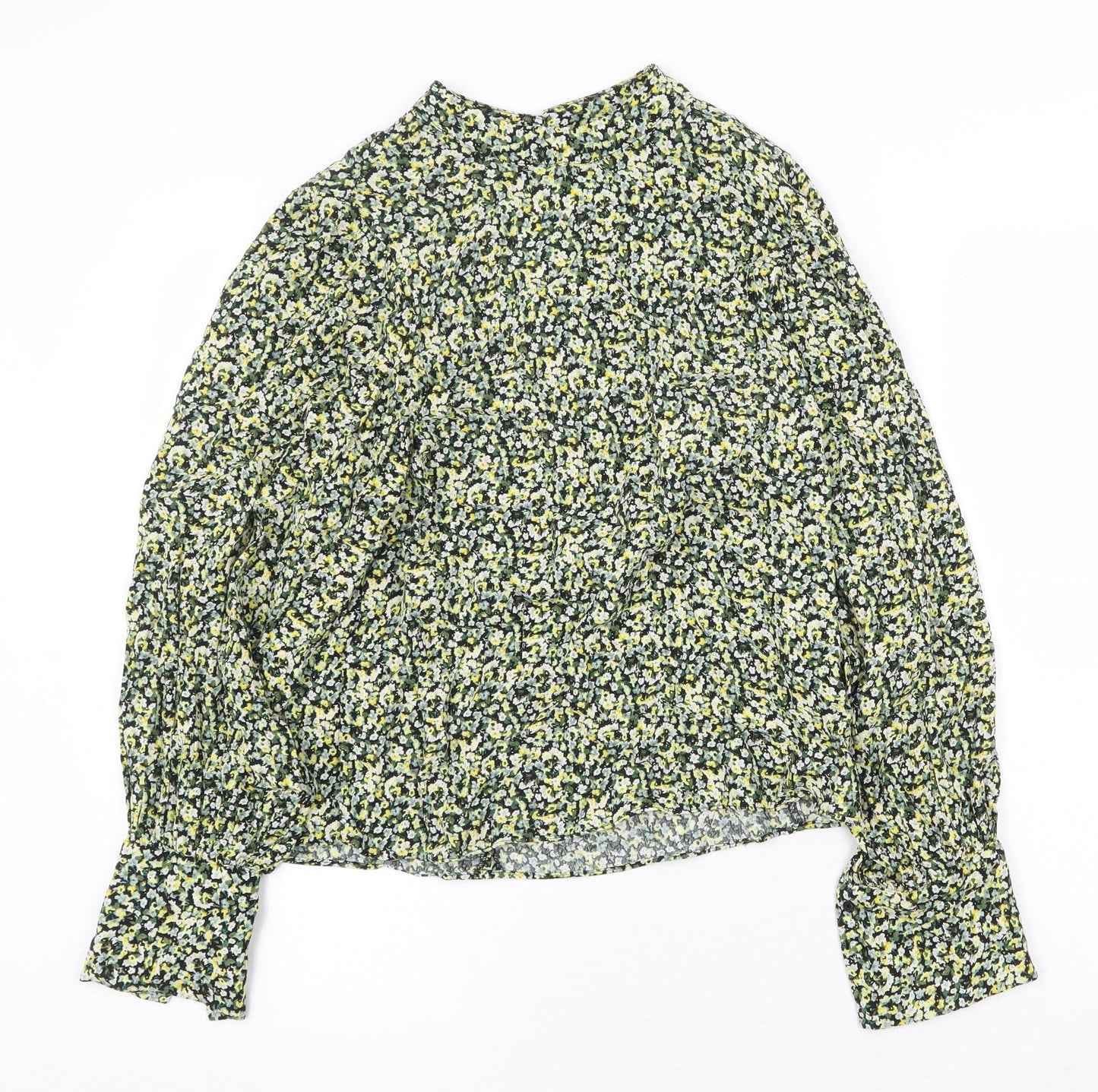 Womens UK Size M H&M Yellow Basic Blouse