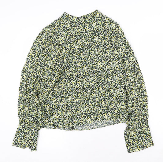 Womens UK Size M H&M Yellow Basic Blouse