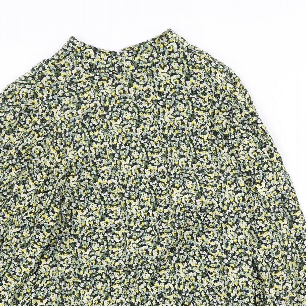 Womens UK Size M H&M Yellow Basic Blouse