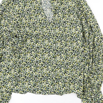 Womens UK Size M H&M Yellow Basic Blouse