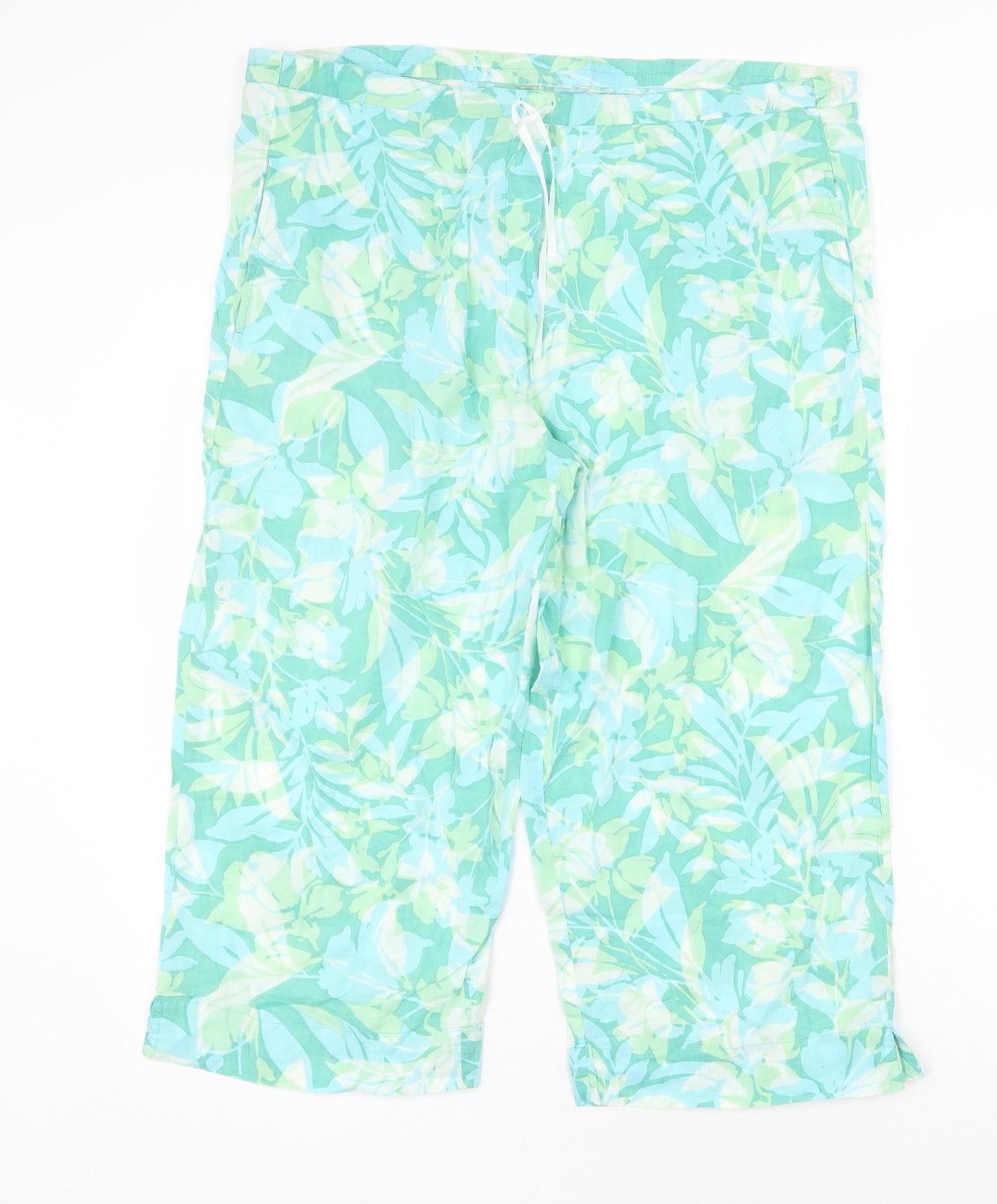 Womens UK Size 40 in Preworn Regular Fit  Green Trousers