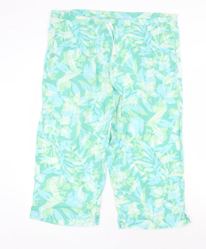 Womens UK Size 40 in Preworn Regular Fit  Green Trousers