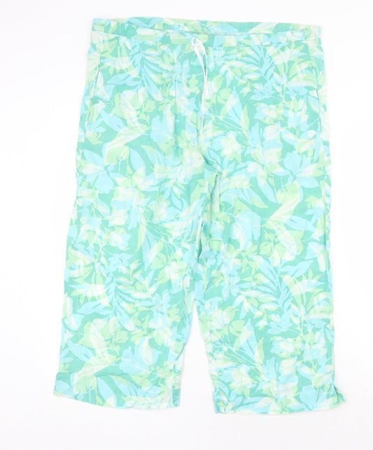 Womens UK Size 40 in Preworn Regular Fit  Green Trousers