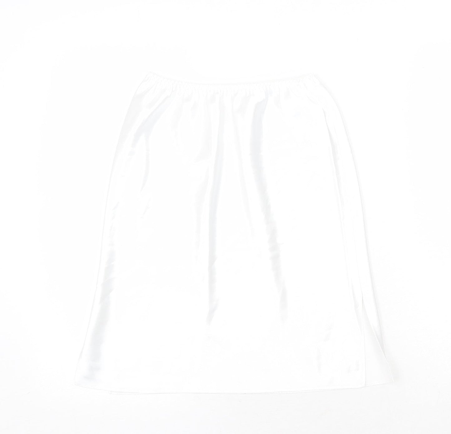 Marks and Spencer Womens White Polyester A-Line Skirt Size 8