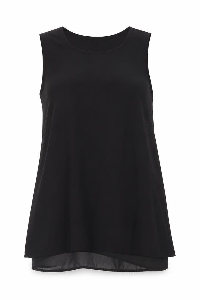 Womens UK Size 10 H&M Black Basic Tank