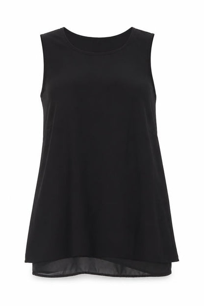 Womens UK Size 10 H&M Black Basic Tank
