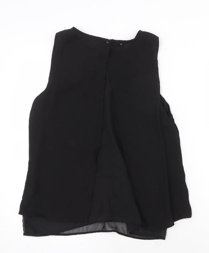 Womens UK Size 10 H&M Black Basic Tank