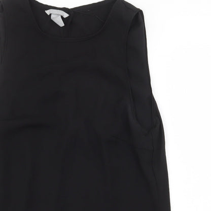 Womens UK Size 10 H&M Black Basic Tank