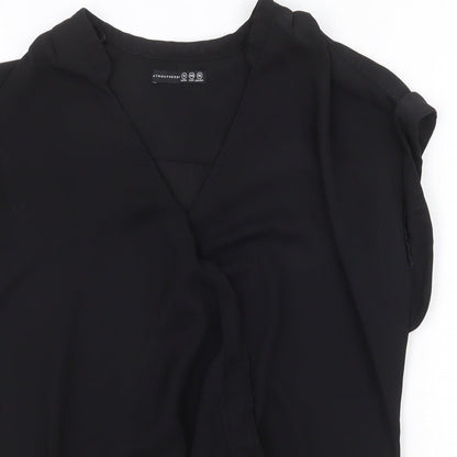 Womens UK Size 12 Atmosphere Black Basic Tank