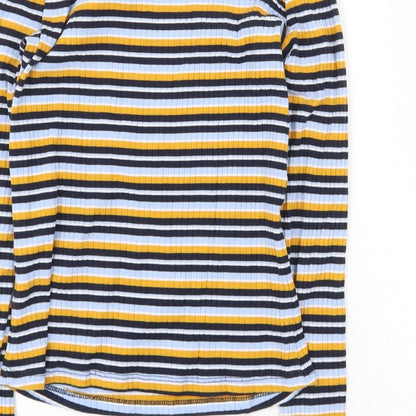 Womens UK Size XS Monki Multicoloured Basic T-Shirt