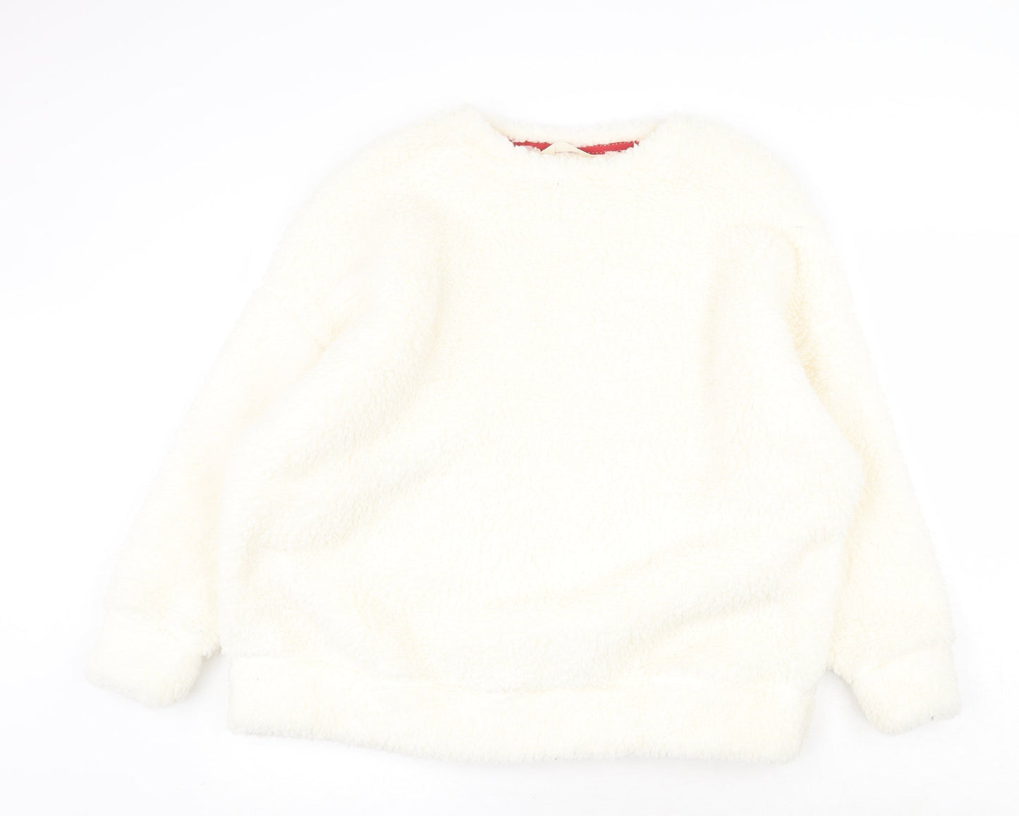 Womens UK Size 14 Marks and Spencer White Pullover Jumper