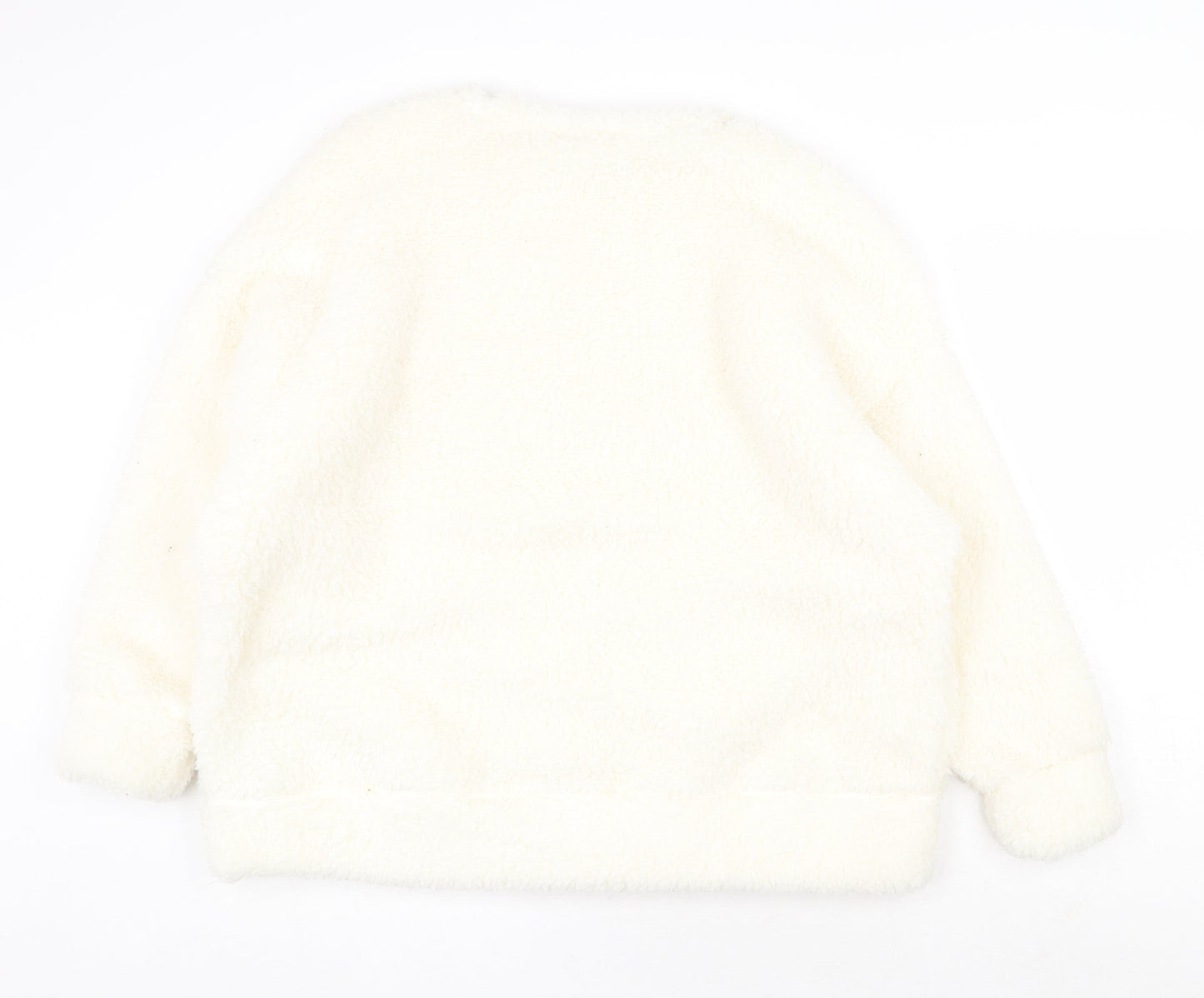 Womens UK Size 14 Marks and Spencer White Pullover Jumper