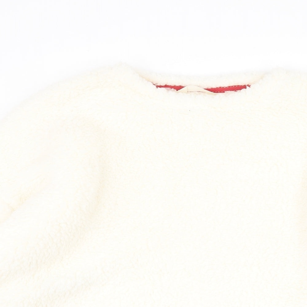 Womens UK Size 14 Marks and Spencer White Pullover Jumper