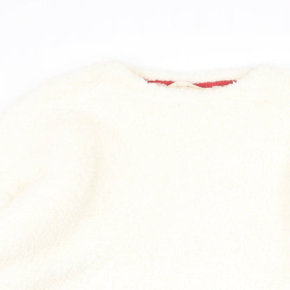 Womens UK Size 14 Marks and Spencer White Pullover Jumper