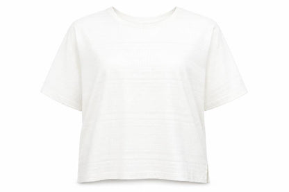 Essence Womens White Viscose Basic T-Shirt Size 18 Round Neck