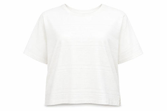 Essence Womens White Viscose Basic T-Shirt Size 18 Round Neck