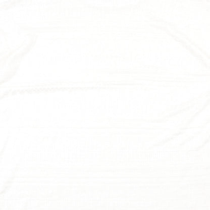 Womens UK Size 18 essence White Basic T-Shirt