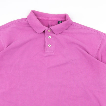 Womens UK Size M Gap Purple Basic Polo