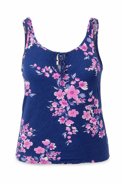 Womens UK Size 8 F&F Blue Basic Tank