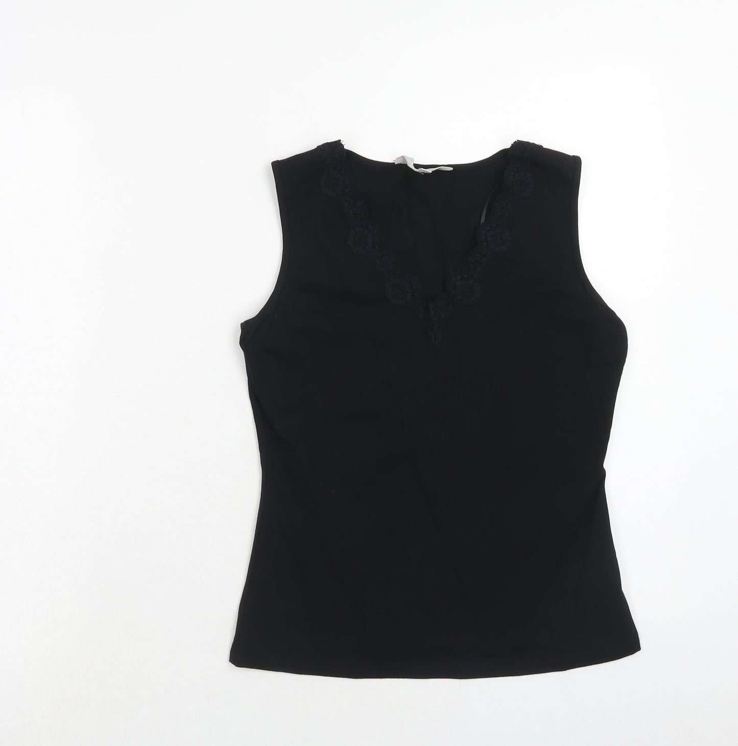 Womens UK Size 10 JFW Black Basic Tank