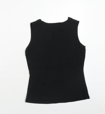Womens UK Size 10 JFW Black Basic Tank