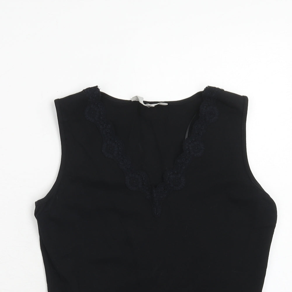 Womens UK Size 10 JFW Black Basic Tank