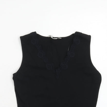 Womens UK Size 10 JFW Black Basic Tank