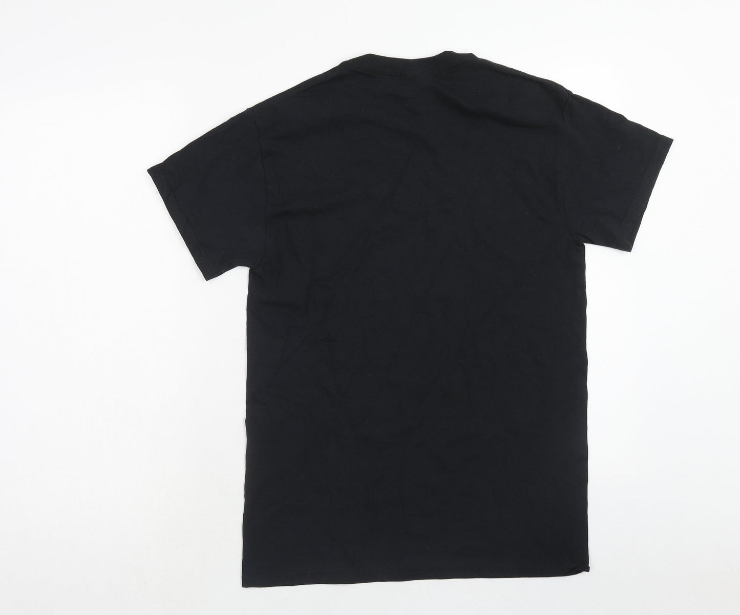 Mens UK Size S Gildan Black  T-Shirt