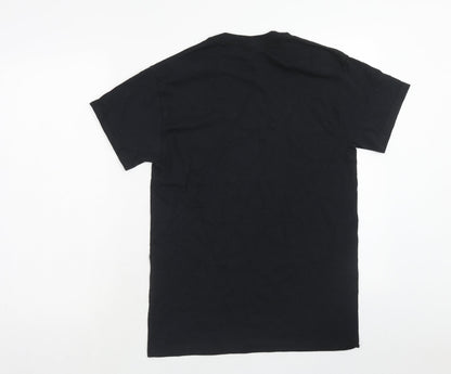 Mens UK Size S Gildan Black  T-Shirt