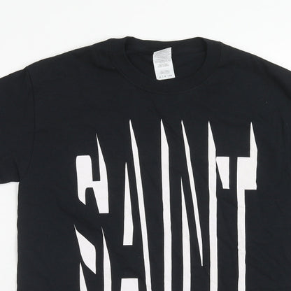 Mens UK Size S Gildan Black  T-Shirt