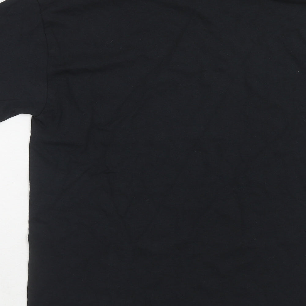 Mens UK Size S Gildan Black  T-Shirt