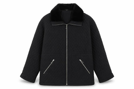 JFW Womens Black Quilted Jacket Size 12 Zip