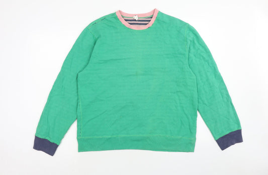 Gap Womens Green Cotton Pullover Sweatshirt Size L Pullover - Inside Out Effect