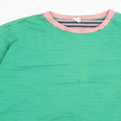 Gap Womens Green Cotton Pullover Sweatshirt Size L Pullover - Inside Out Effect