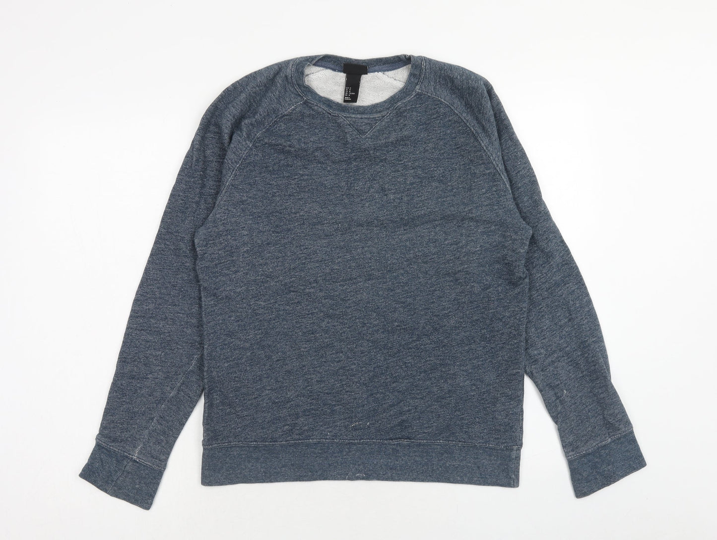 Mens UK Size M H&M Blue Pullover Sweatshirt
