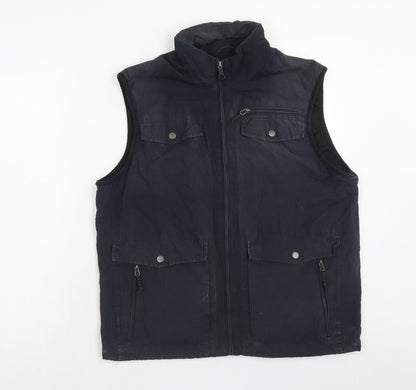 Mens UK Size M Marks and Spencer Blue Gilet