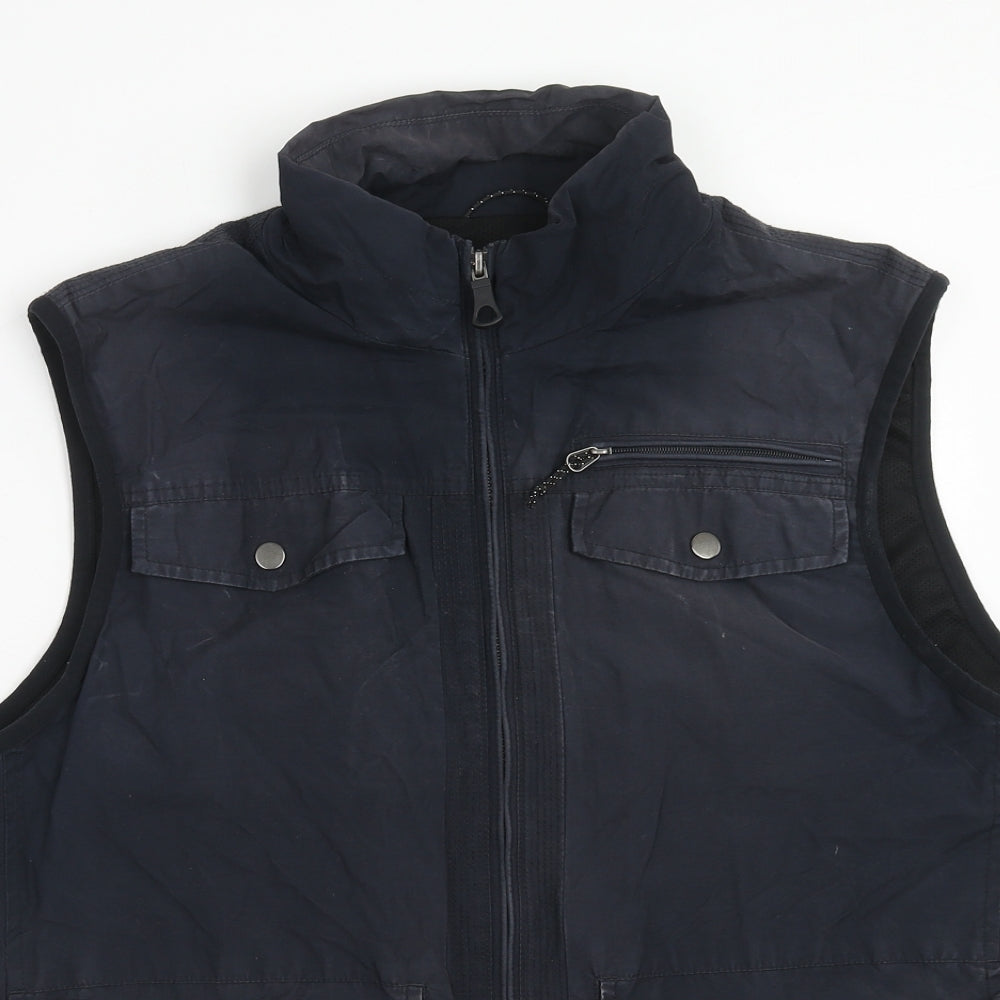 Mens UK Size M Marks and Spencer Blue Gilet