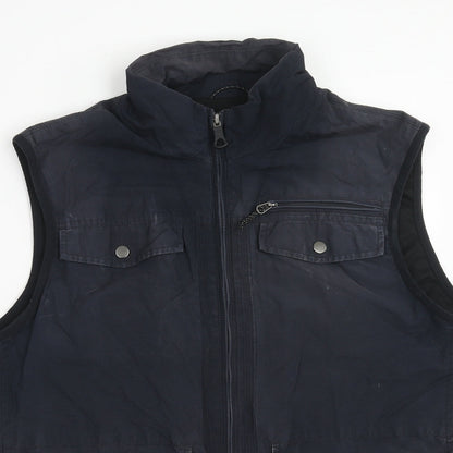 Mens UK Size M Marks and Spencer Blue Gilet