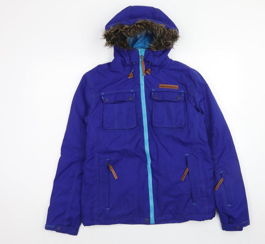 No Fear Womens Purple Jacket Size 14 Zip