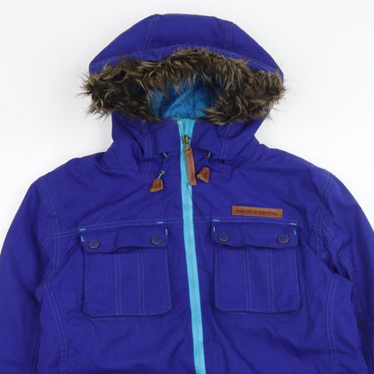 No Fear Womens Purple Jacket Size 14 Zip