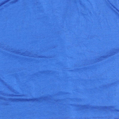 Primark Womens Blue Polyester Basic Button-Up Size XL V-Neck