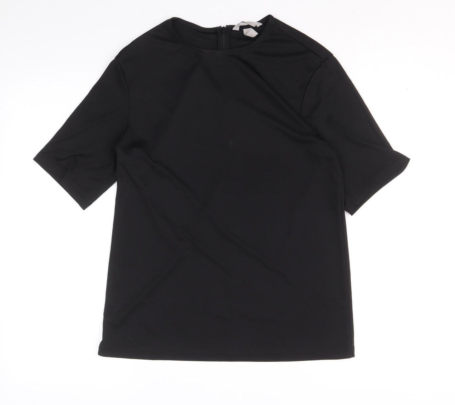 Womens UK Size XS H&M Black Basic Blouse
