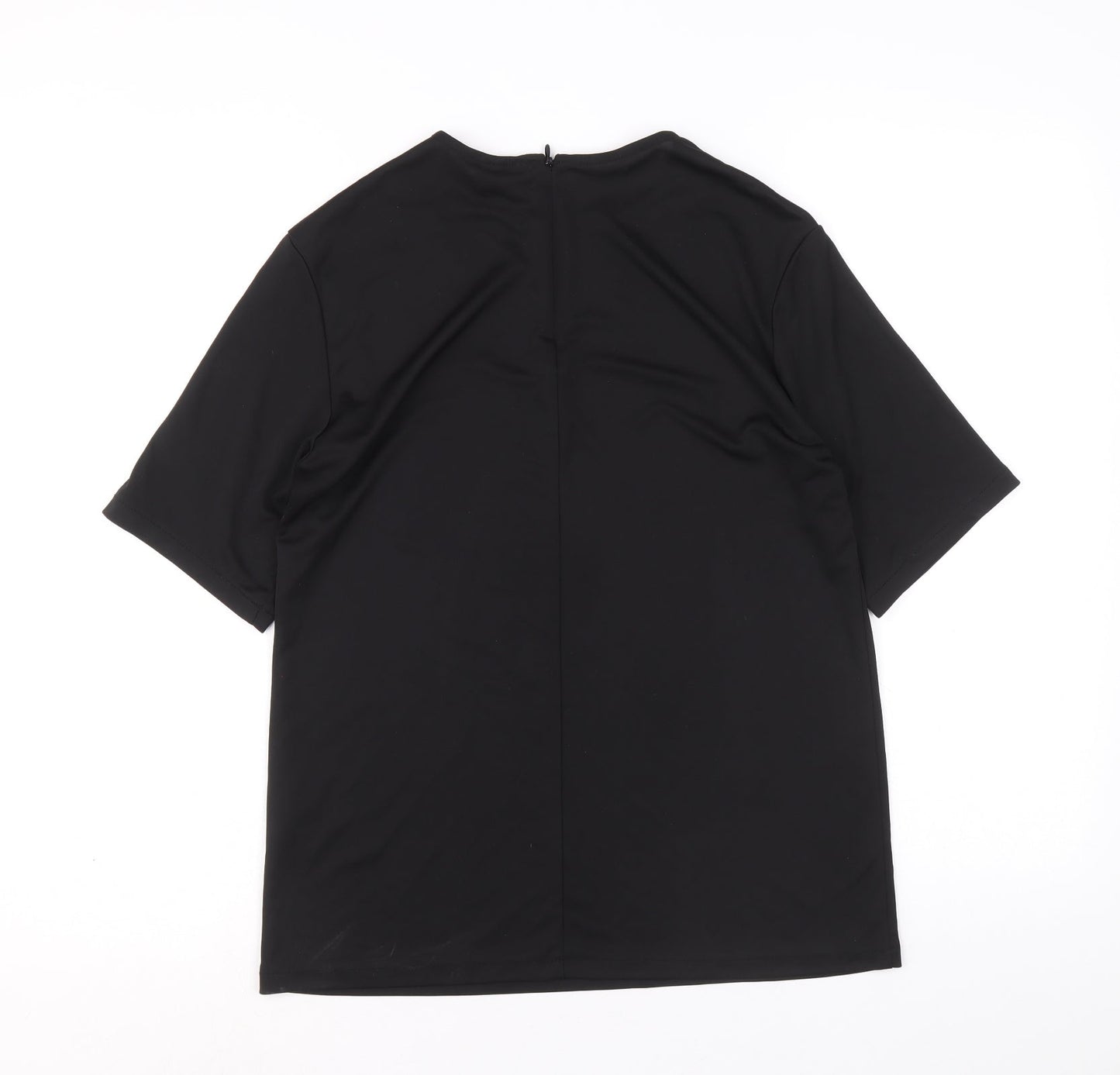 Womens UK Size XS H&M Black Basic Blouse