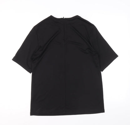Womens UK Size XS H&M Black Basic Blouse