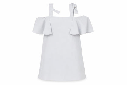 Topshop Womens Blue Polyacrylate Fibre A-Line Size 10 Square Neck Pullover