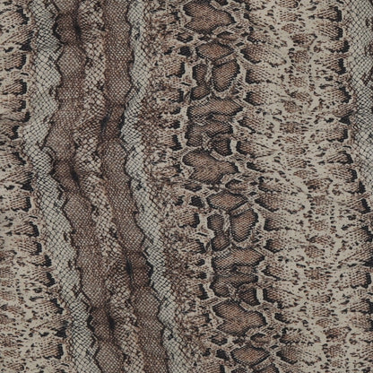 Pull&Bear Womens Brown Animal Print Viscose Basic Button-Up Size M Collared - Snake Skin Print