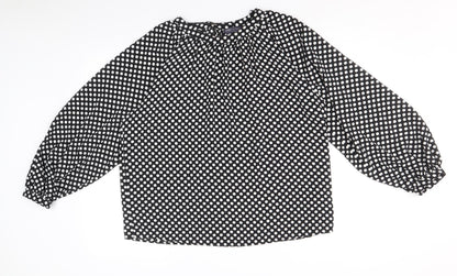 Womens UK Size 10 Marks and Spencer Black Basic Blouse
