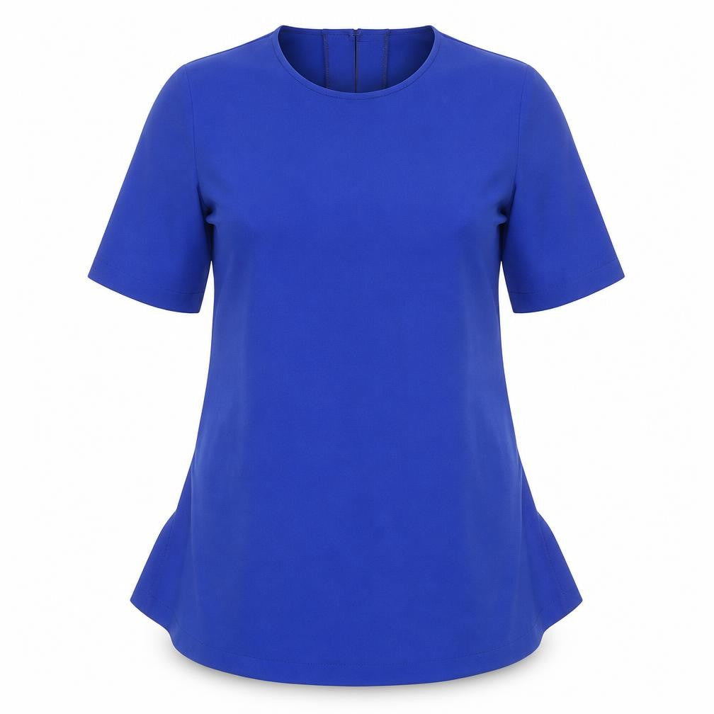 Womens UK Size 8 Closet Blue Basic Blouse